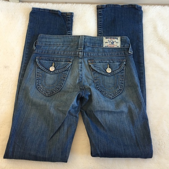 True Religion High-Rise Boot Jeans size 26x34" - Picture 3 of 4